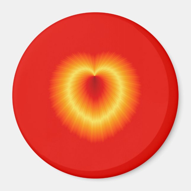 Guld- hjärtamagnet magnet (Framsidan)