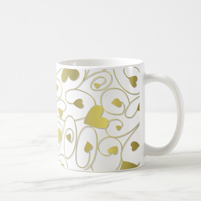 Guld-hjärtan Kaffemugg (Höger)