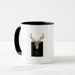 Guld Hjort Head Mugg