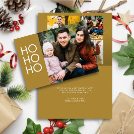 Guld ’HO HO HO HO’ Helgkort