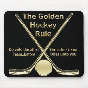 Guld- hockey härskar Mousepad Musmatta
