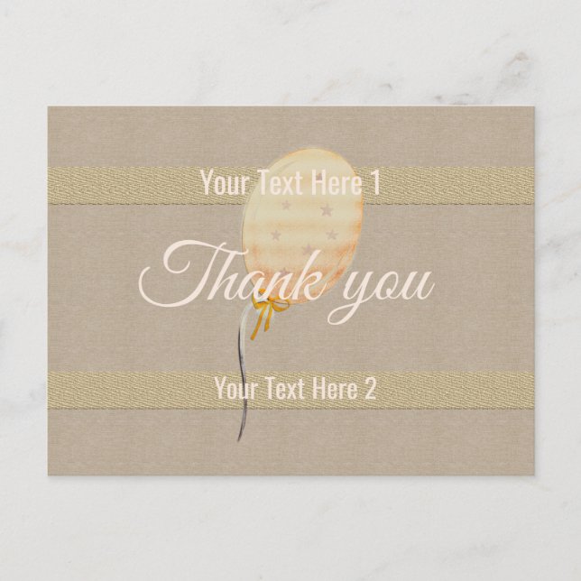 Guld Högtidsstämning Vykort (Framsida)