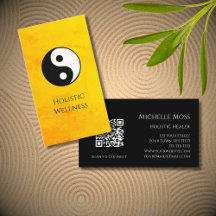 Guld Holistic Hälsa Yin Yang Symbol QR-kod