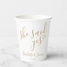 Guld Hon Sa Ja Förlovningsfest Kärlek Hjarta