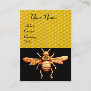 GULD HONEY BEE/ BEEKEEPER APIARIST BEEKEEPING VISITKORT