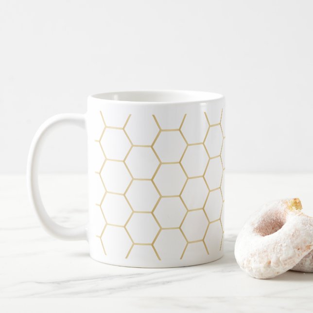 Guld- honungskakakaffemugg kaffemugg (Med munk)