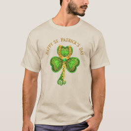 Guld Horseshoe Klöver Irish Tur Unisex Tee