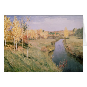 Guld- höst 1895 hälsningskort