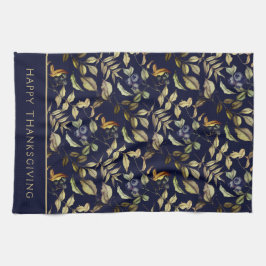 Guld Höst löv & Berries Anpassningsbar Kökshandduk