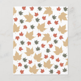 Guld Höst och Höstlöv Mönster Scrapbook Papper