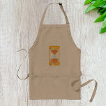 Guld Hourglass Timer Apron Förkläde<br><div class="desc">Timglaset är en mycket igenkännlig punkt. Den här konstruktionen är ett härligt guld-timglas som är ungefär halvvägs igenom. Den här guld-timglaskonstruktionen ser underbar ut på den här plattan. Perfekt för dig själv eller som gåva</div>