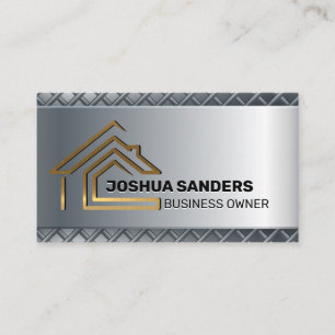 Guld House Line Logotyp Real Gods Visitkort