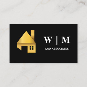 Guld House Logotyp Visitkort