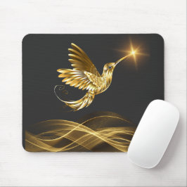 Guld Hummingbird Mouse Pad Musmatta