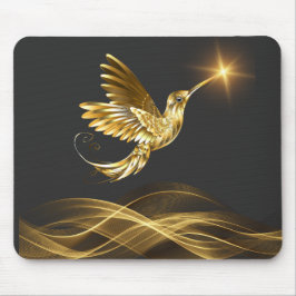 Guld Hummingbird Mouse Pad Musmatta