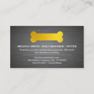 Guld Hund Bone Visitkort