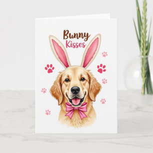 Guld Hund Glädjande Greetingkort Kort