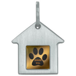 Guld Hund ID-bricka Husdjur