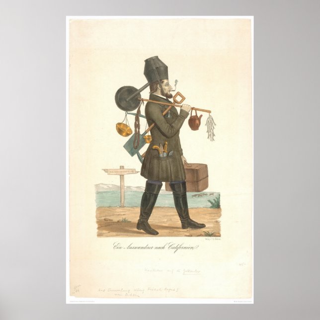 Guld Hunter på väg till CA. (0631A) Poster (Framsidan)