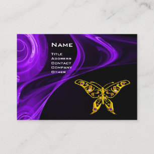 GULD HYPER BUTTERFLY Lila Ultra Violet Black Visitkort