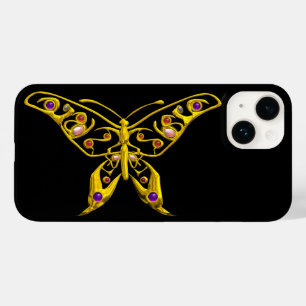 GULD HYPER BUTTERFLY MED GEMSTONES Black