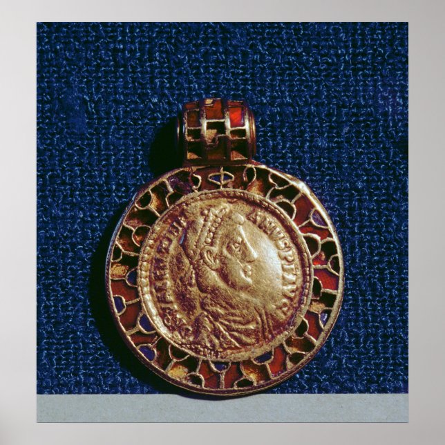 Guld i form av mynt poster (Framsidan)