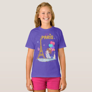Guld I Kärlek Paris Eiffel Torn T Shirt