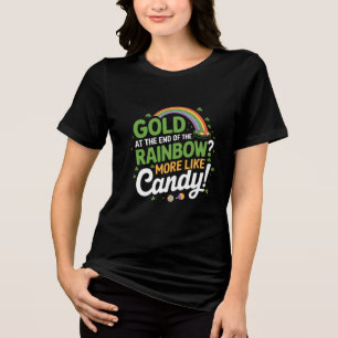 Guld i slutet av regnbågen mer som ett godis t shirt