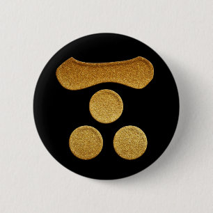 Guld Ichimonji Mitsuboshi Kamon Knapp