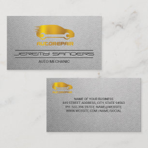 Guld Icon   Reparera Logotyp automatiskt Visitkort