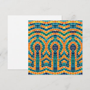 GULD ICONS MOSAIC 5,25-tums plattkort med kvadrat Julkort