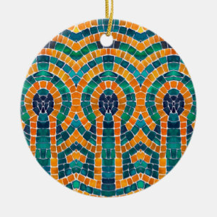 GULD ICONS MOSAIC Ceramic Circle Ornament