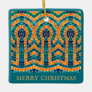 GULD ICONS MOSAIC Ceramic Square Ornament + Text