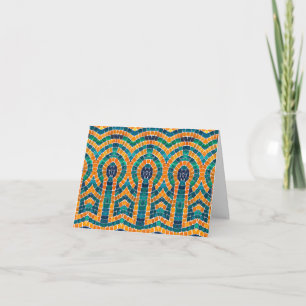 GULD ICONS MOSAIC-julanteckningskort Helgkort