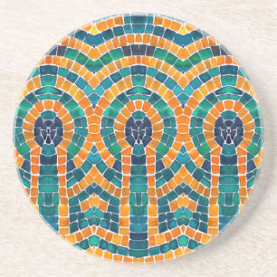 GULD ICONS MOSAIC Round Sandstone Underlägg