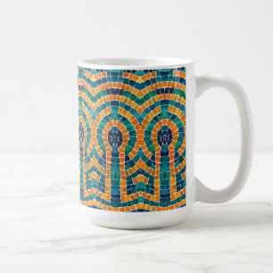 GULD ICONS MOSAIC Tall White Mugg