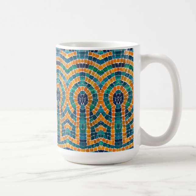 GULD ICONS MOSAIC Tall White Mugg (Höger)