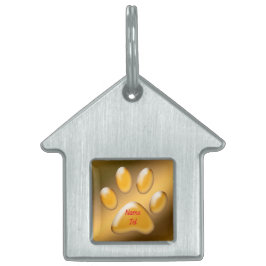 Guld ID-bricka Husdjur