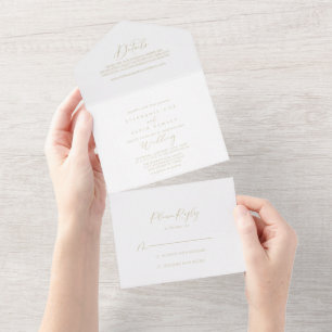 Guld Idyllic Snyggt Calligraphy Bröllop