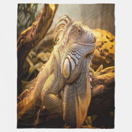 Guld Iguana Fleecefilt