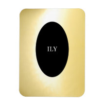 Guld ILY Flexible Photo Magnet