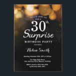 Guld- inbjudan för glitteröverrrakning30års<br><div class="desc">Guld- kort för inbjudan för glitteröverrrakning30års födelsedag. Vuxen födelsedag. Guld- glitterBokeh bakgrund. 13th 15th 16th 18th 10th 21st 30th 40th 50th 60th 70th 80th 90:e 100. Några åldras. Behaga klickar "skräddarsy den" knäppas och använder vårt designverktyg för att ändra denna mall för mer ytterligare customization.</div>