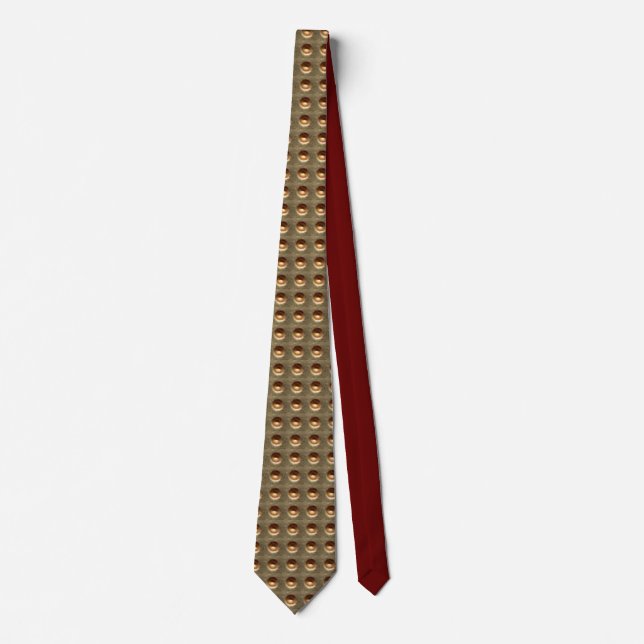 Guld Indent necktie Slips (Framsida)
