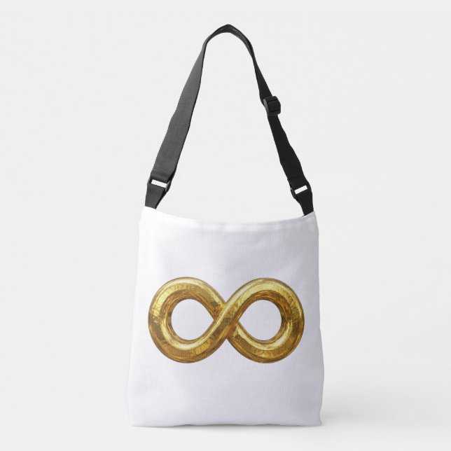 Guld Infinity Symbol Handväskor Axelväska (Framsida)