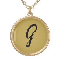 GULD INITIAL NECKLACE