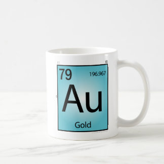 Guld- inslagmugg (för Au) Kaffemugg