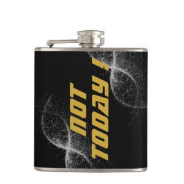 Guld "INTE I DAG" med Silver Glitter på Black! | Fickplunta