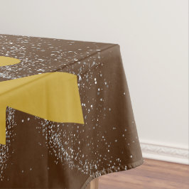 Guld "INTE I DAG" med Silver Glitter på Brown! |