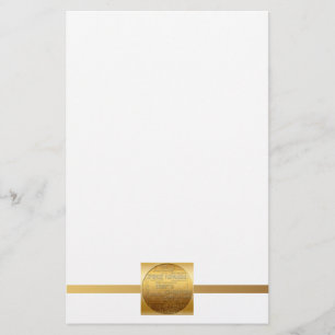 Guld Internationell, julafton Navidad Stationery Brevpapper