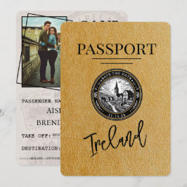 Guld Ireland Passport Spara datum Datumet